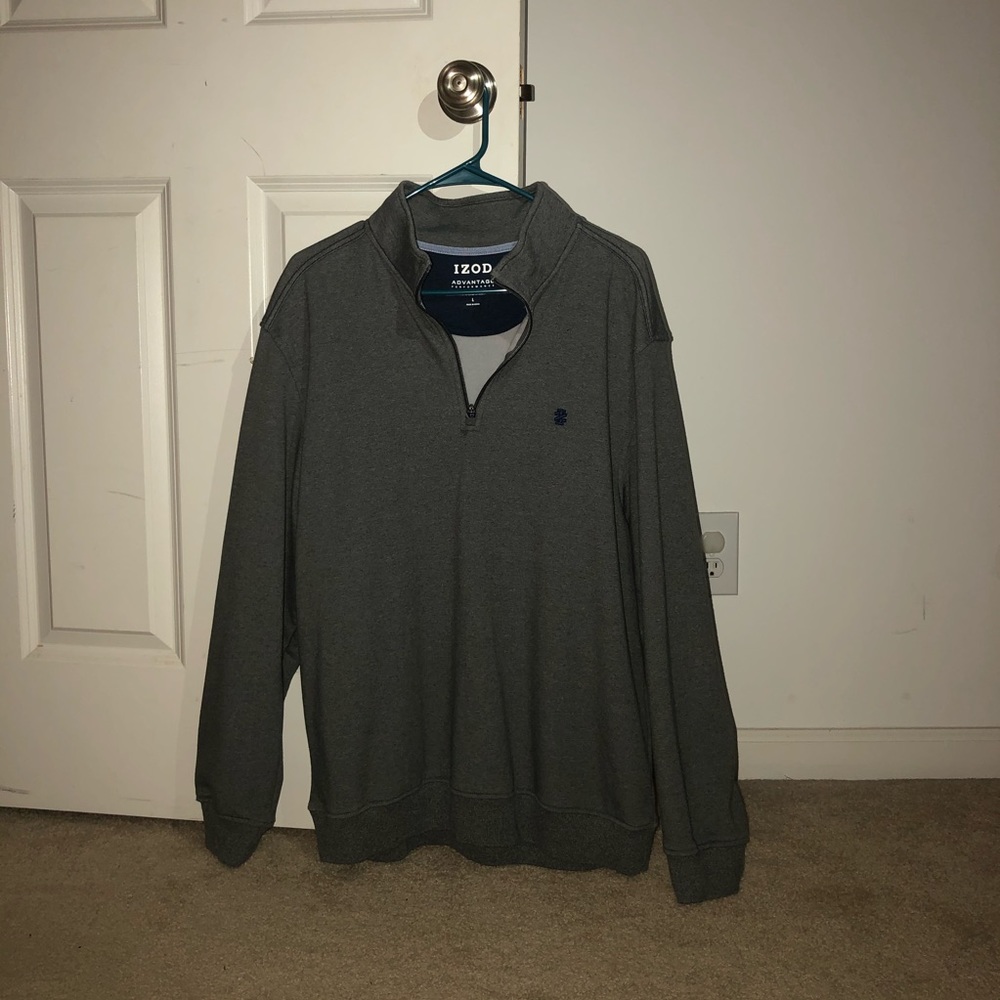 Izod grey quarter zip jacket